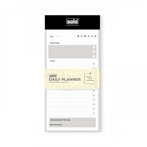 SOLO Daily Planner | Things To Do Pads of 90 tear off sheets | TDPA5